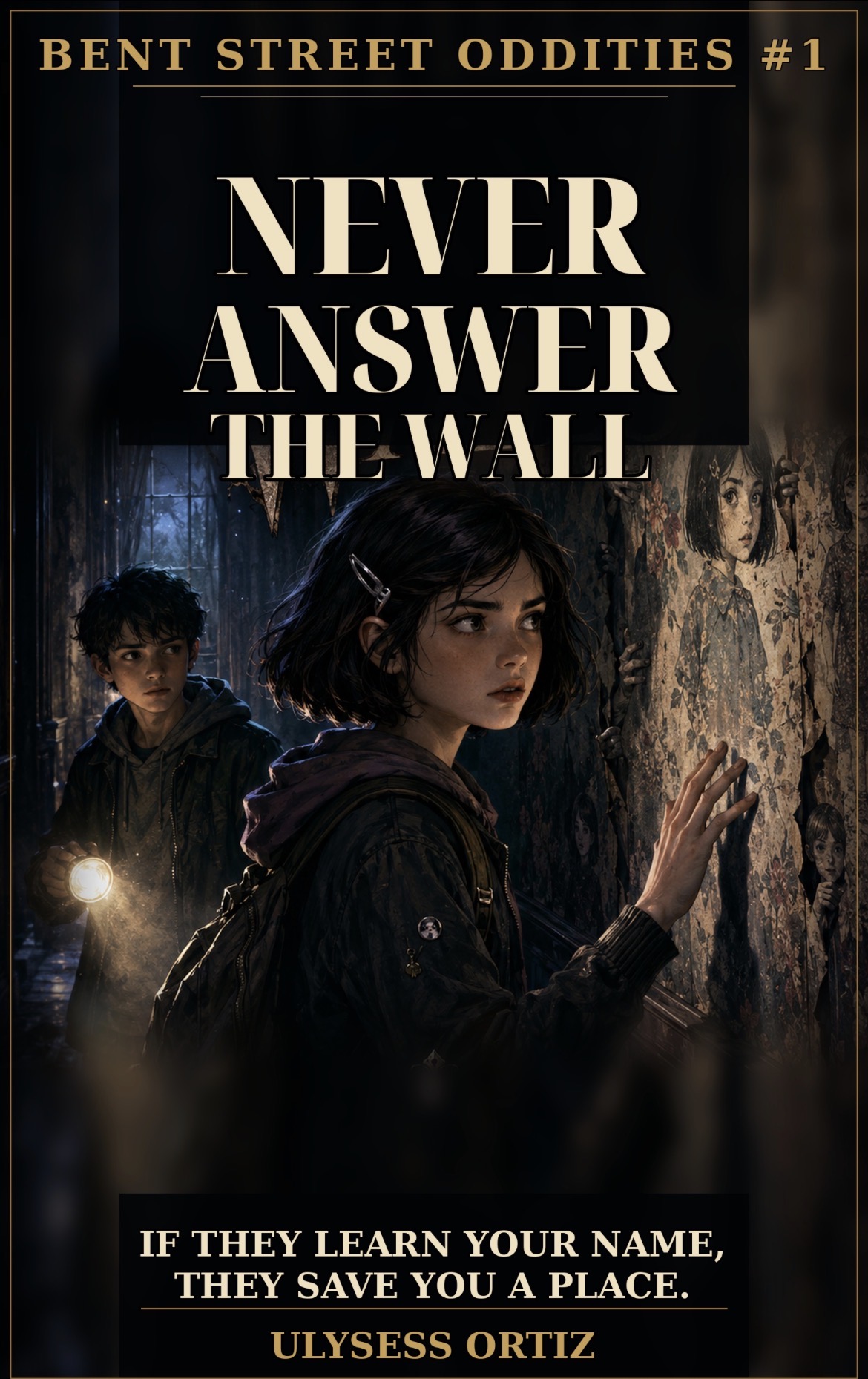 Book cover of Never Answer the Wall by Ulysess Ortiz